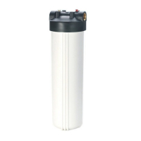 Jumbo (4.5x20) White Water Filter Housing (1" Ports)